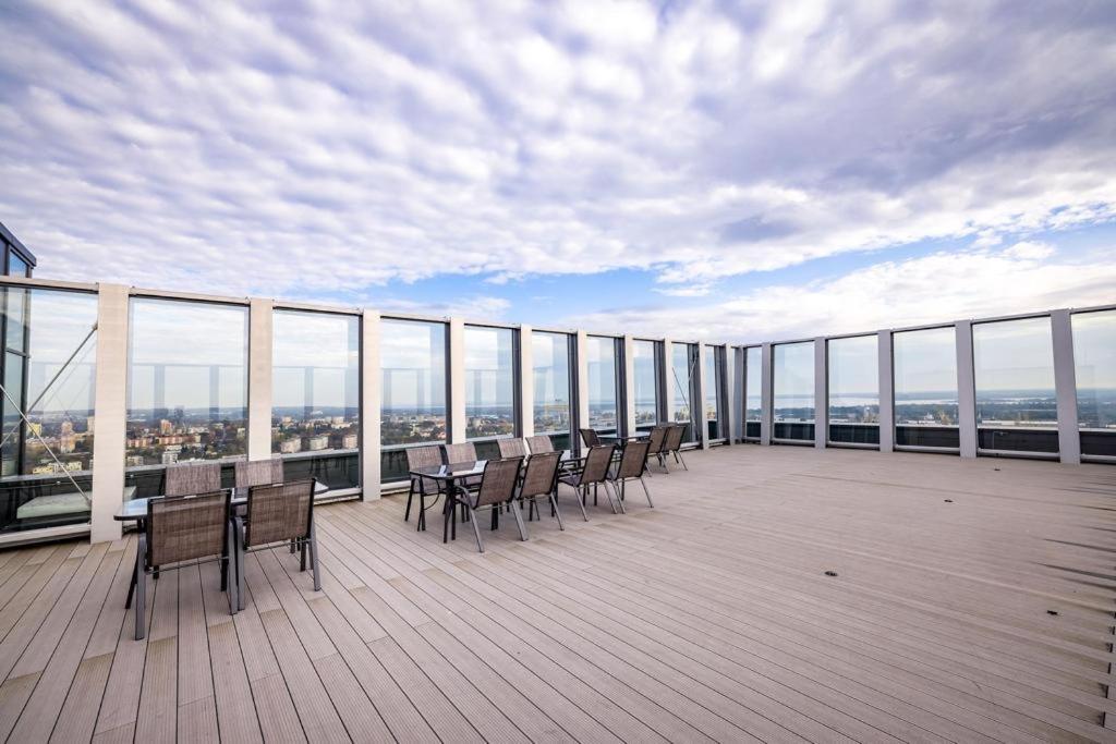 Hanza Tower Lux Sauna&Pool Štetín Exteriér fotografie